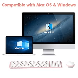 pink keyboard and mouse