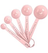 Muchtolove Stainless Steel Measuring Spoons Set of 5, Metal Measuring Cups and Spoons Set for Liq...