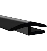 Qurbuns Windshield Cowl Rubber Seal Strip, 1.7M/ 5.6Ft H-Shaped Front Rear Windshield Weather Str...