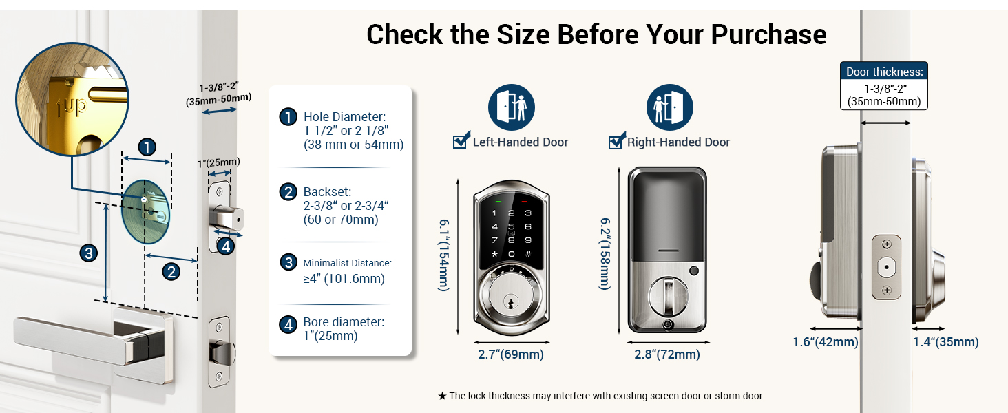 wide compatible with Deadbolt