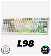 RK ROYAL KLUDGE L98 Wireless Mechanical Keyboard w/Left-Handed Southpaw Design Numpad & Hot Swapp...
