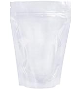 PABCK 100 Pack (Inside Size 3.15x2.87 inch) Clear Resealable Stand Up Bags Heat Seal Zipper Lock ...
