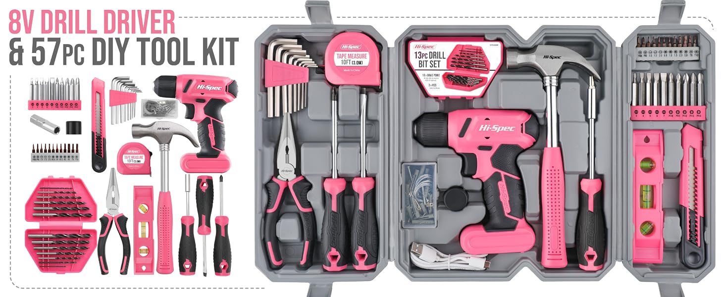 tool box with drill