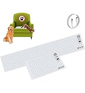 SEERWAY Scat Pet Shock Mat 2 Pieces in Different Size, Shock Pads for Dogs and Cats Training Indo...