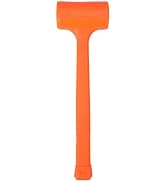 HURRICANE 2 LB Dead Blow Hammer, No-Rebound Mallet with Solid Steel Core Handle, Spark-Resistant ...
