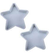Velicber 2 Pcs Star Shaped Cake Pans, 10 Inch Silicone Cake Molds, Silicone Baking Mold, Flexible...