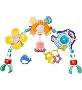 UTOPLIKEY Adjustable Baby Stroller Arch Toy, Car Seat Toys for Infants 0 Months Bassinet Hanging ...