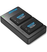 BESTON 2-Pack LP-E17 Battery and Charger Set for Canon EOS RP, Rebel T8i, T7i, T6i, T6s, SL2, SL3...