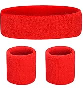 Favofit Headbands/Wristbands for Women Men Girls Boys for Gym Workout & Yoga, Super Comfy Sports ...