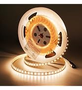 JOYLIT 24V UL LED Strip Lights 3000K Warm White 16.4ft 366lm/ft CRI 90+, Premium SMD 2835 600LEDs...