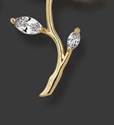 Women's Created Crystal Clear Flower Statement Drop Dangle Earrings