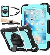 SEYMAC stock Case for iPad Mini 5/4, Full-Body Protective Case with 360 Degrees Rotating Stand & ...