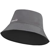 Zylioo Big Head Reversible Bucket Hat, Oversize Cooling Travel Hat, Double Sided Summer Hat for M...