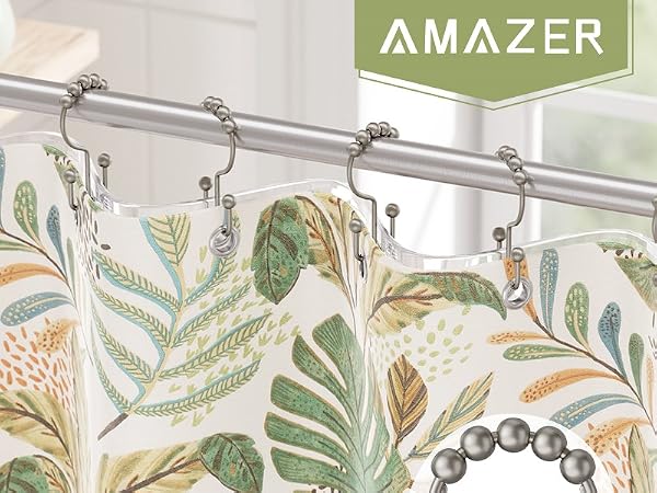 Amazer Double Shower Curtain Hooks