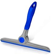 DSV Standard 10" Heavy Duty Blue, Grey Window Cleaning Squeegee, Handheld Squeegee for Glass Door...