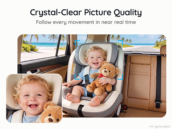 Baby Car Camera Monitor Rear-Facing