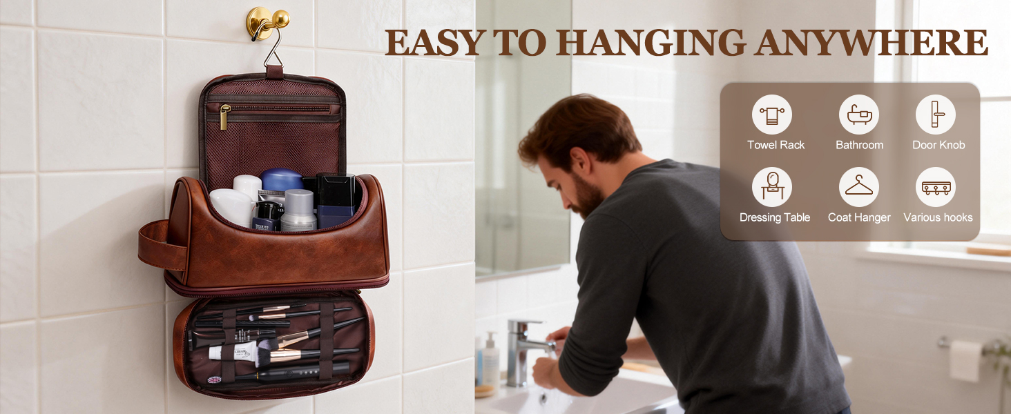 hanging toiletry bag for men