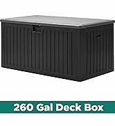 YITAHOME XXL 230 Gallon Large Deck Box,Outdoor Storage for Patio Furniture Cushions,Garden Tools ...