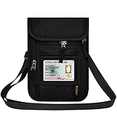 HOTEMIA Neck Wallet for Travel,Passport Holder Neck Pouch for Men Women with Adjustable Neck Stra...