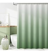 jinchan Ombre Sage Green Shower Curtain for Bathroom Waterproof Fabric Gradual Color Design Showe...