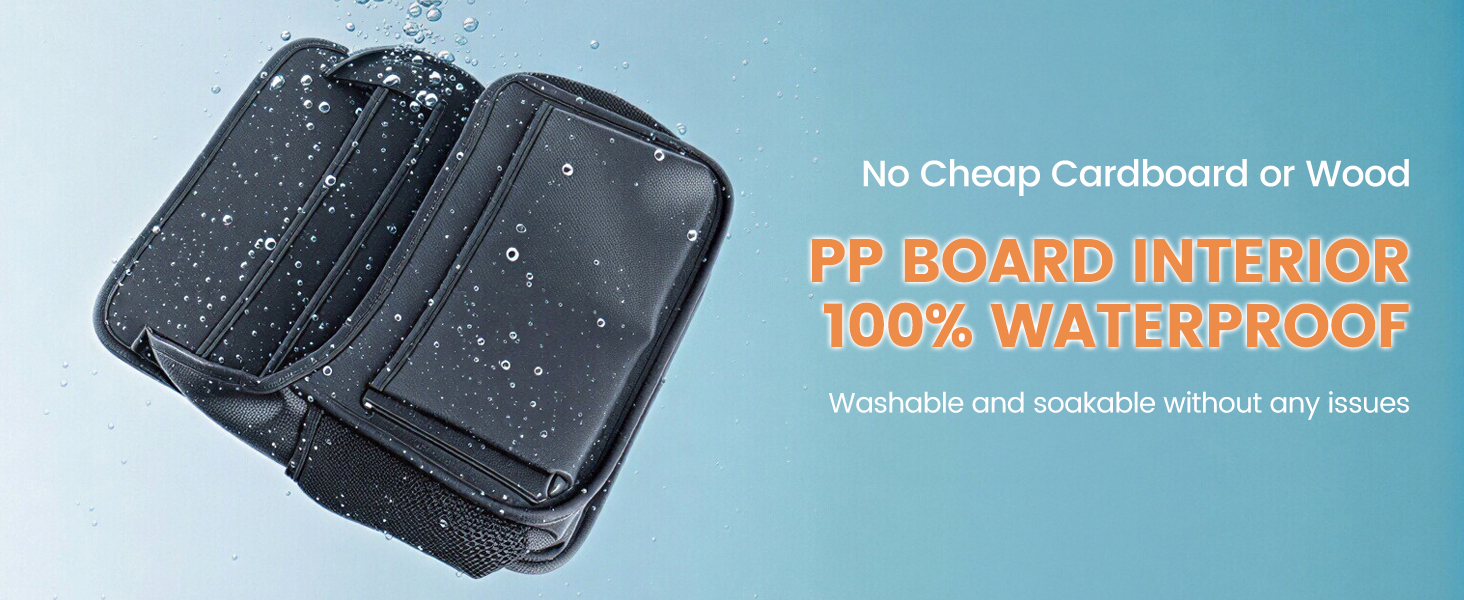 waterproof leather car seat organizer