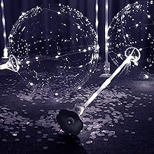 Cold white LED table top balloons LED bobo balloons