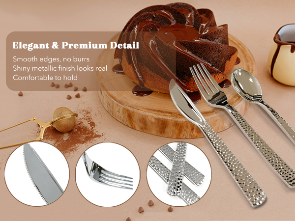 120 Pcs Disposable Cutlery Set