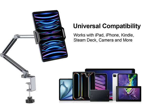 Universal Compatibility Works with iPad, iPhone, Kindle,Steam Deck, Camera and More