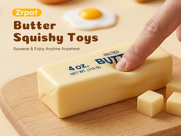 Butter Squishy, Slow Rising Squishy, Stress Relief Sensory Toys Squeeze Toy Soft Creative Gift