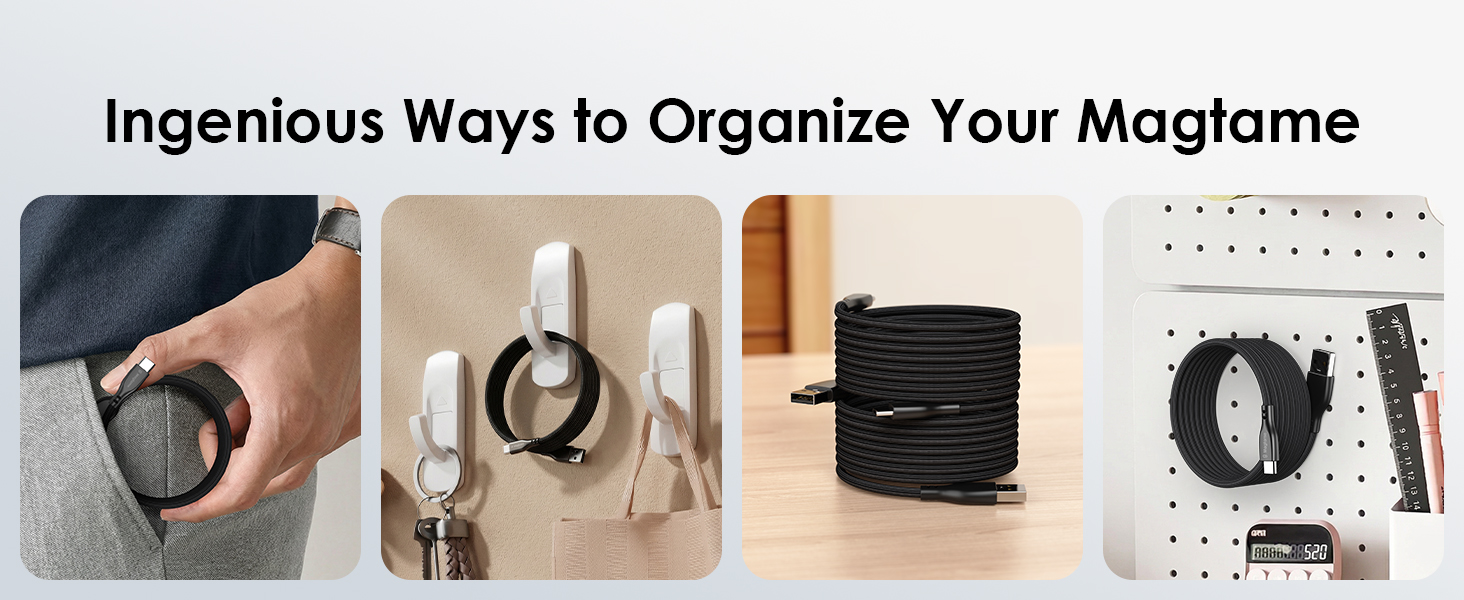 usb to c cable wrapped retractable organized iphone cable
