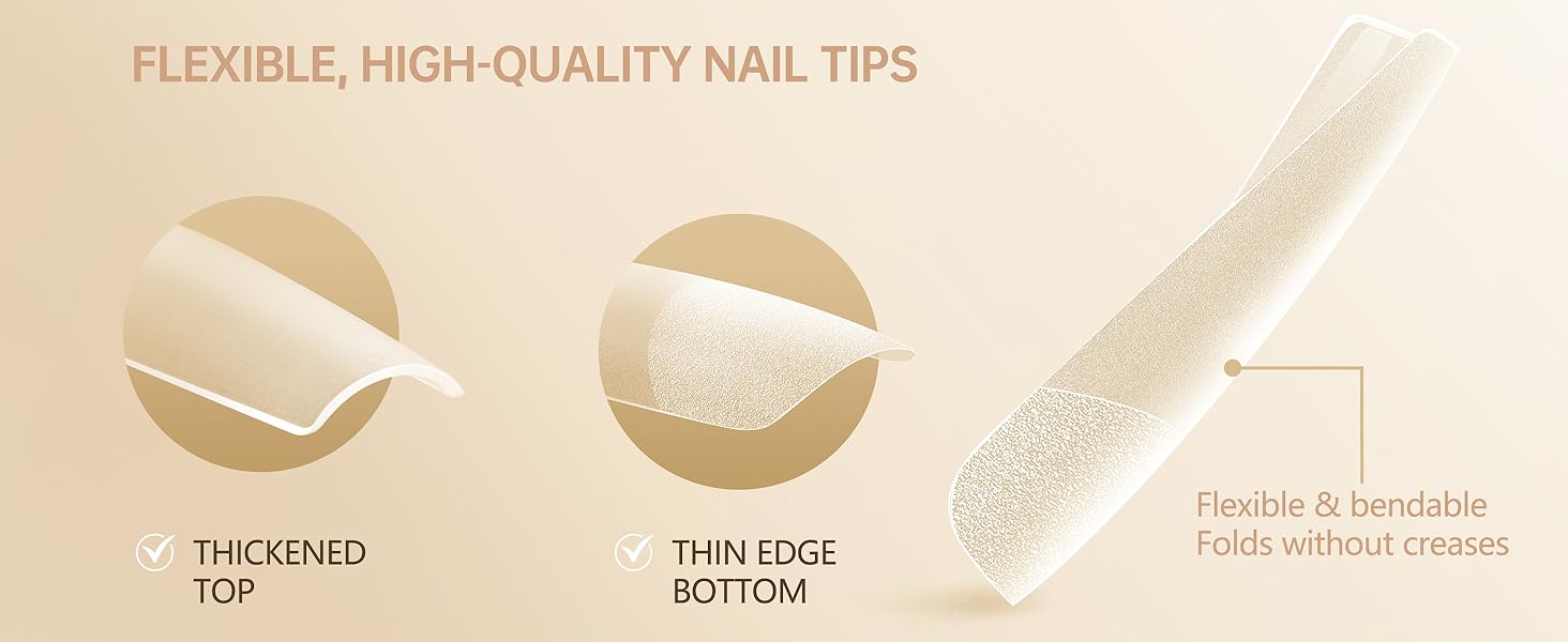 nail tips square
