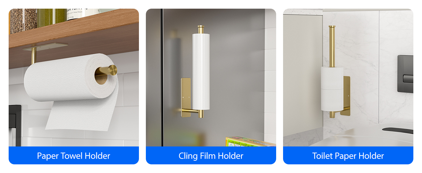 gold paper towel holder