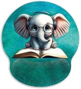Blusabaca Elephant Mouse Pad Wrist Rest Ergonomic Mousepad Wrist Support | Cute, Wrist Pain Relie...
