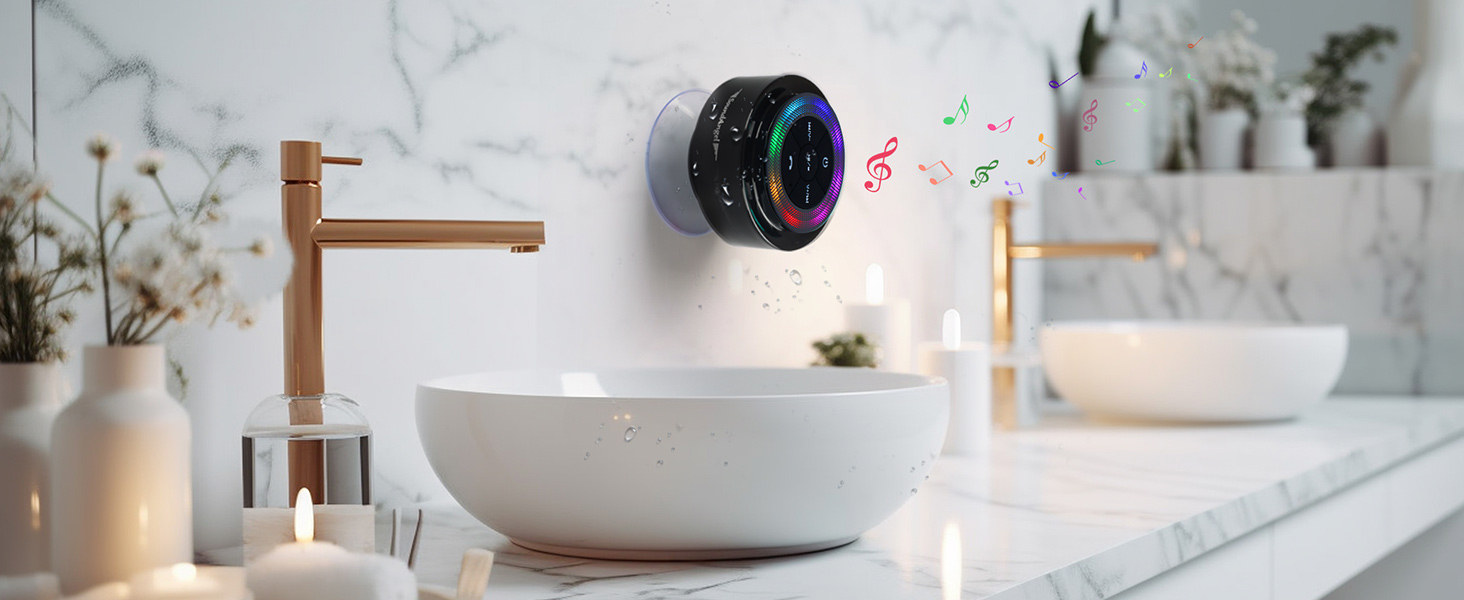 Bluetooth shower speaker