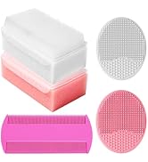 Cradle Cap Brush for Babies, Baby Bath Essentials with Silicone Scrubber Bath Sponge Dual-Sided C...