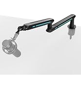 ARES WING Aluminum Low Profile Mic Arm with 4.4 lbs Load Capacity, Adjustable Microphone Boom Arm...