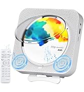 CD Player Portable Bluetooth Desktop CD Player for Home, Mini Cute CD Player for Kids, Built-in D...
