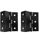 QCAA Heavy Duty 3 Fold Retro Chest Hinge, Half Surface for Chest, Cabinet, Furniture, 3" x 1.8mm,...