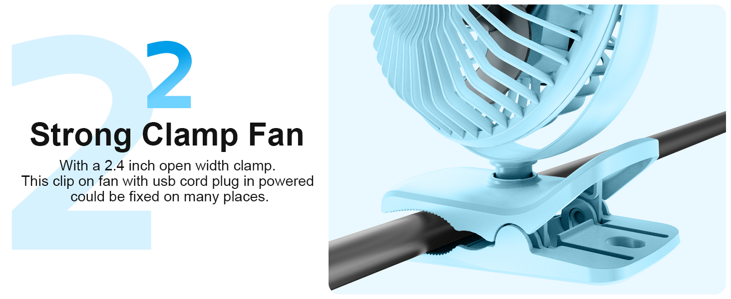 strong clamp fan