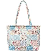 Sunwel Fashion Top Zipper Floral Quilted Bag Small Tote Bag for Women