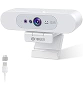 TOALLIN 4K UHD Webcam for PC, Windows Hello Compatible Web Camera, Facial Recognition, Autofocus,...
