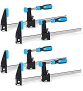 FASTORS Bar Clamps for Woodworking 12 Inch,4 Pack Wood Clamps Adjustable and Release Quickly,Wood...