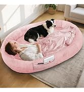 IVY&LANE Human Dog Bed for Adult,Human-Sized Dog Bed for People Giant Bean Bag 71