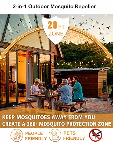 2-in-1 Mosquito Repellent Outdoor Patio