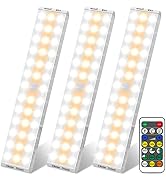 38 LED Closet Lights, Alivation Under Cabinet Lighting Battery Operated Lights with Remote Wirele...