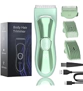 LAJCAEN Body Hair Trimmer with Ceramic Blade, Multipurpose Hair Trimmer with 3 Guide Combs for Bo...