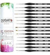 Detail Paint Brush Set, 15pcs Fine Miniature Paint Brushes Kit with Ergonomic Triangular Handle, ...