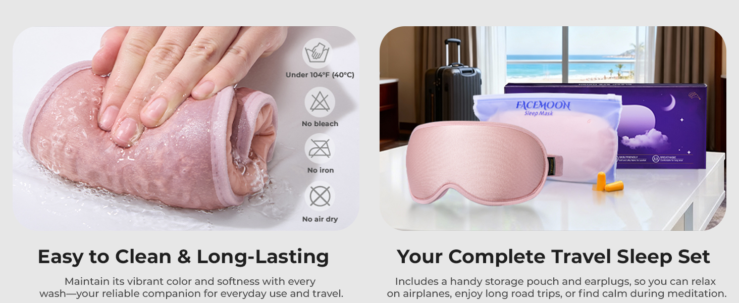 Washable sleep mask