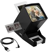 DigitPro 35mm Slide Viewer and Film Viewer - 3X Magnification Slide Viewer with Optical Glass, LE...