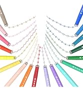 AECHY 18PCS Curve Highlighter Pen Set, Dual Tip Marker Pens with 18 Different Curve Shapes & 18 C...